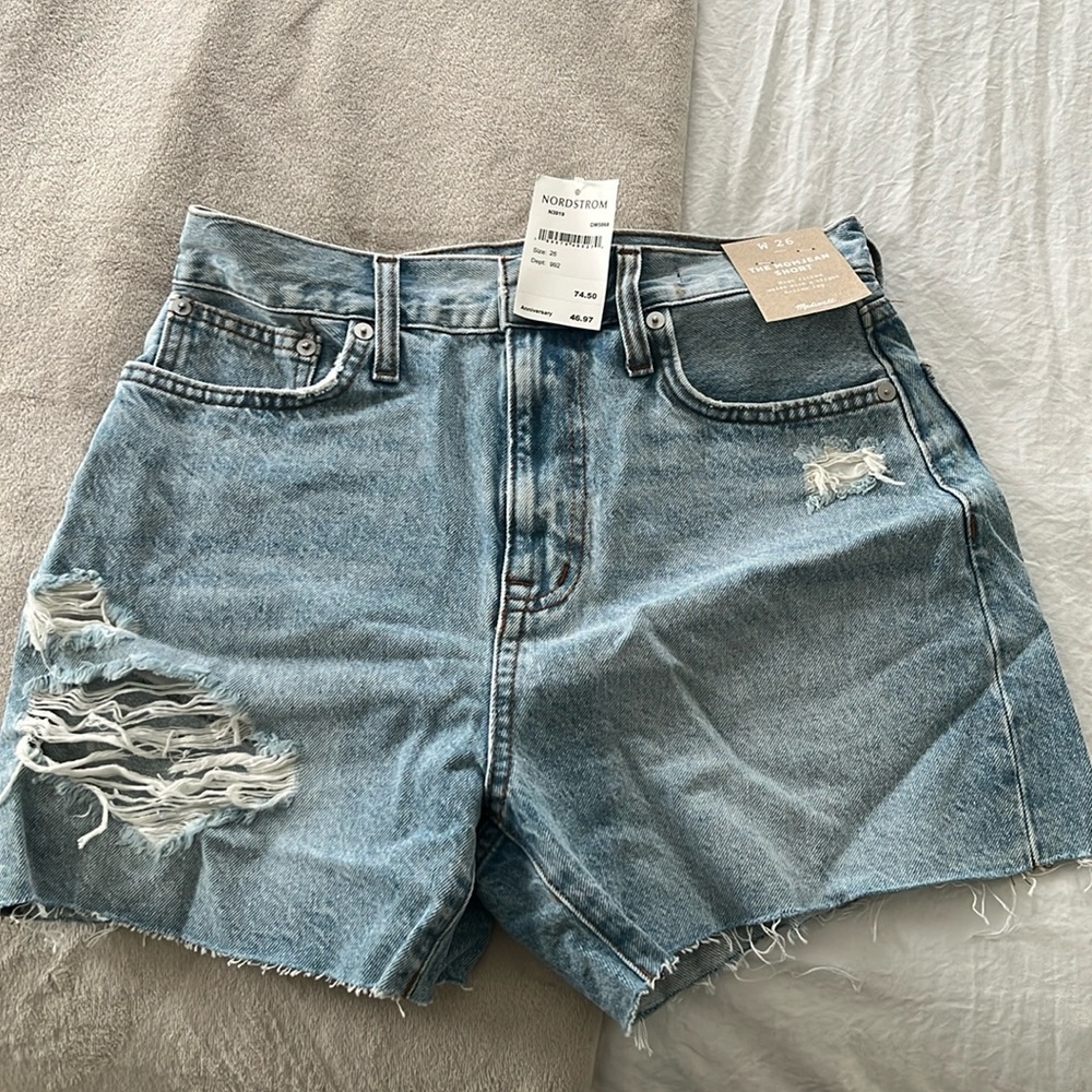 NWT Madewell momjean short